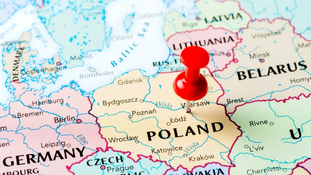 pin on Poland map - Poland travel